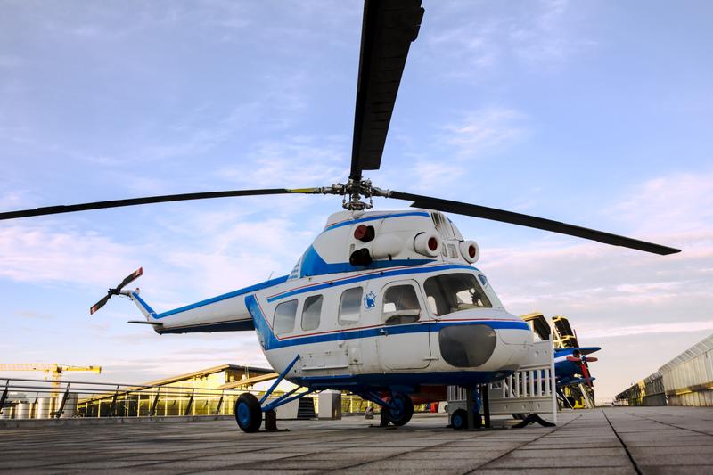 Ein Mi-2 von aussen, zu finden auf der Besucherterasse in Stuttgart